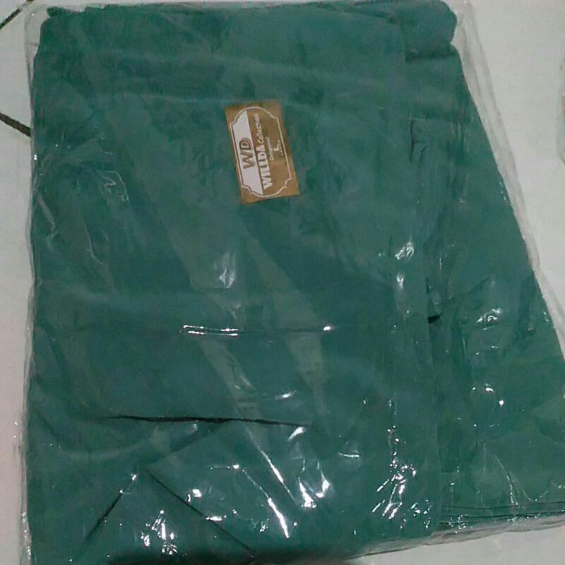 size L MARYAM WILLDA COLLECTION JILBAB KHIMAR KERUDUNG wilda BERGO-Hijau Wardah