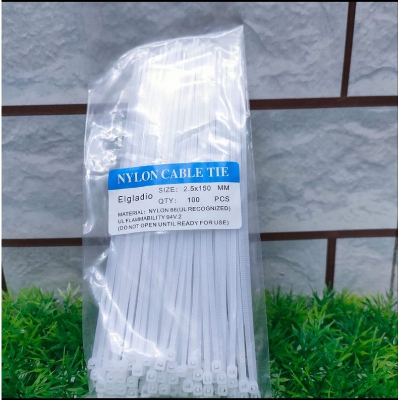 

kabel ties nylon warna putih 15cm
