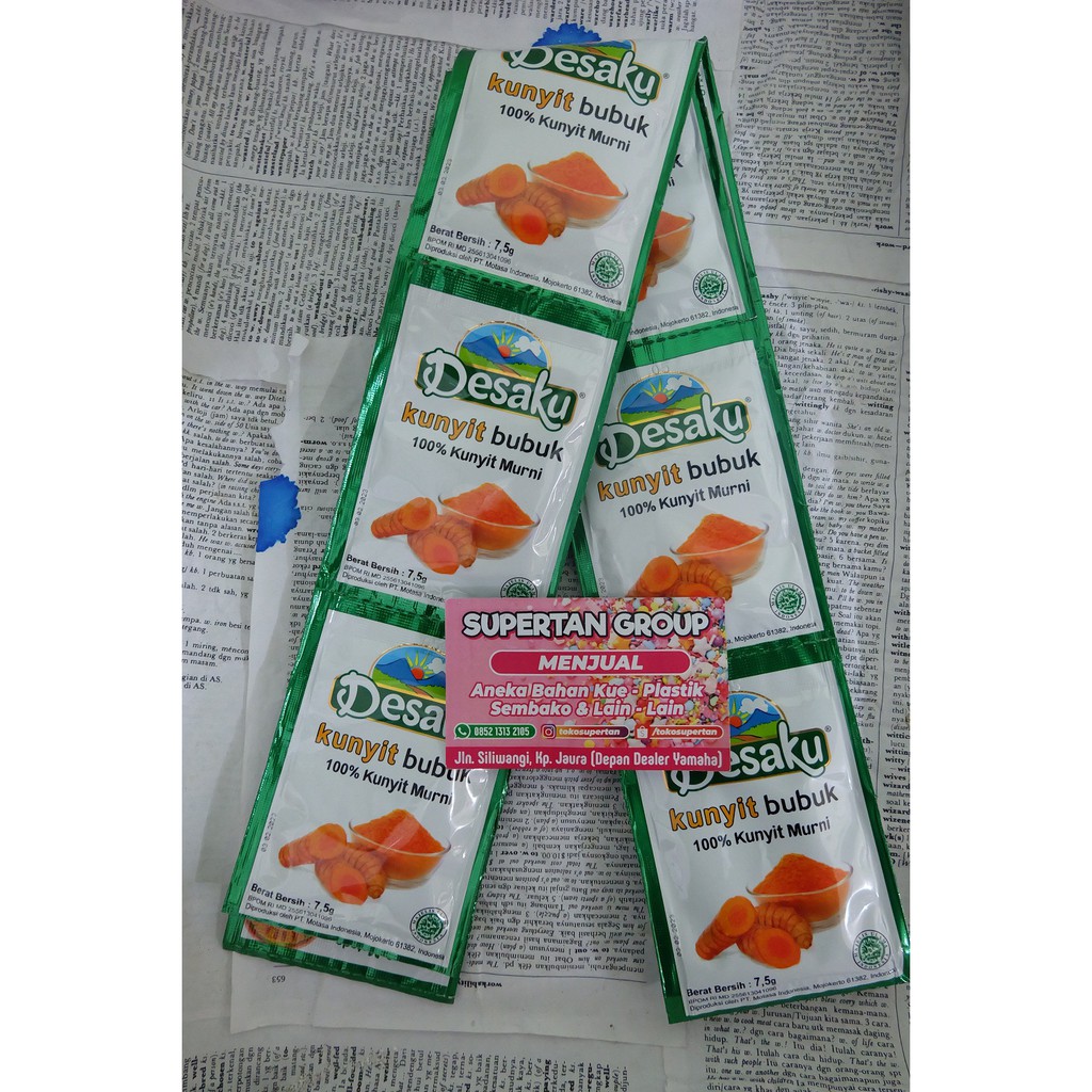 

KUNYIT BUBUK DESAKU ( 1 RENCENG 12 PCS)