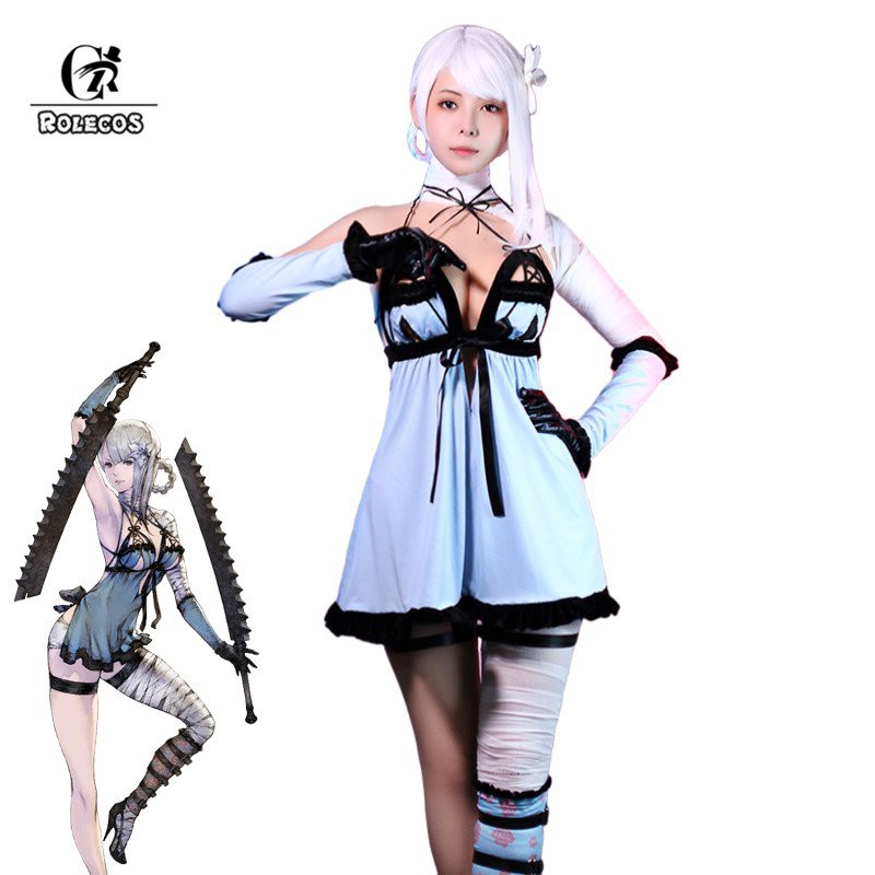 NieR Kaine Cosplay Costume Game NieR RepliCant Kaine Cosplay Costume Sexy Women Outfits Hall