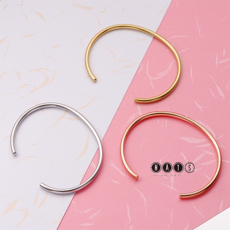 Nats Living: Gelang Tangan Bangle Titanium Wanita Anti Karat, Circa