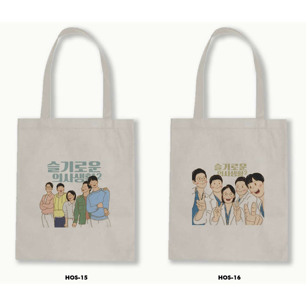 TOTE BAG BLACU - HOSPITAL PLAYLIST /DRAKOR NETFLIX 01