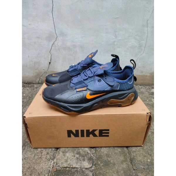 black and grey nike react