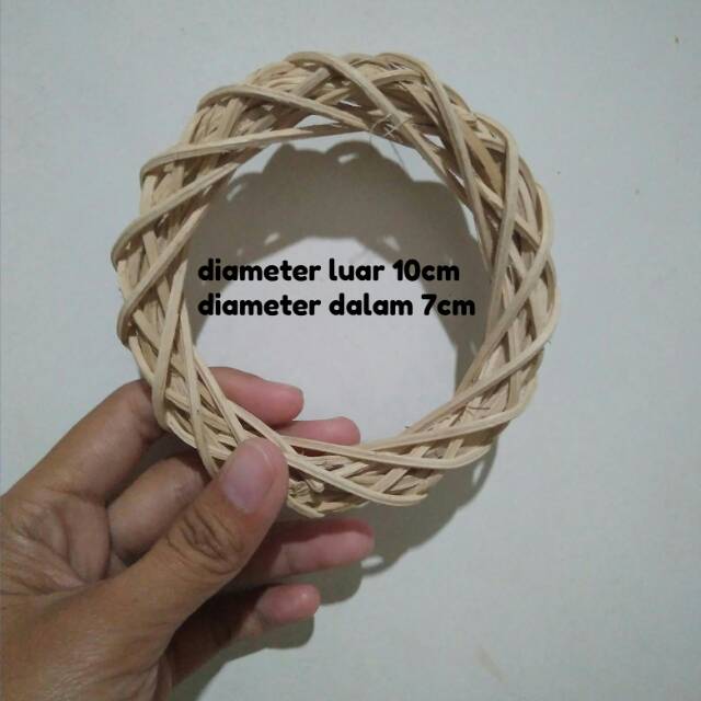 RT01 Ring rotan untuk bahan mahar rustik