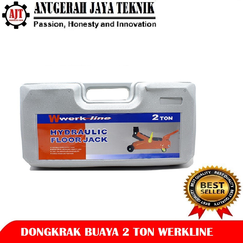 WERKLINE Dongkrak Buaya 2 Ton Hidrolik - Hydraulic Floor Jack Werkline