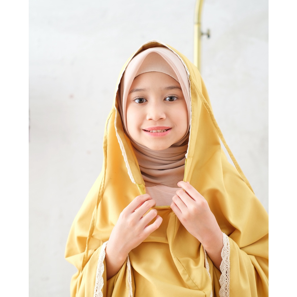 Pusat Beli Mukena Tasik - Mukena Anak (5-13 TAHUN) + DEWASA Tas Travelling Sajadah Katun Rayon Fatimah