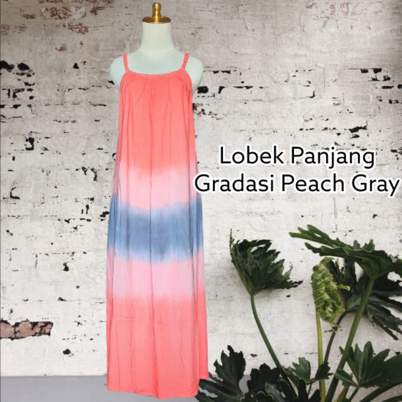 DRESS LOBEK PANJANG WANITA KATUN