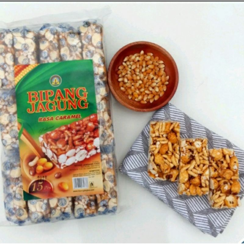 

Bipang Jipang Puff Rice Jagung Jangkar Pasuruan Rasa Caramel isi 15pcs