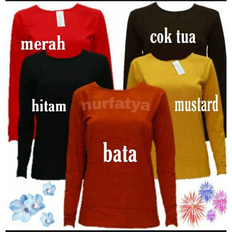 Manset Baju Inner Kaos  Lengan Panjang Ukuran Xl