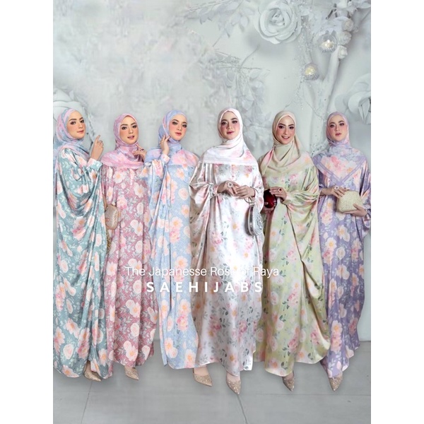 The Japanesse Rose of Raya KAFTAN series by Jawhara syari