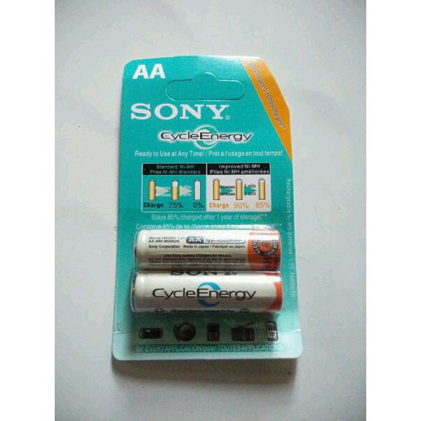 BATRE SONY AA/BATRREY/BATRAI/BATERAI CAS SONY AA RECHARGEABLE