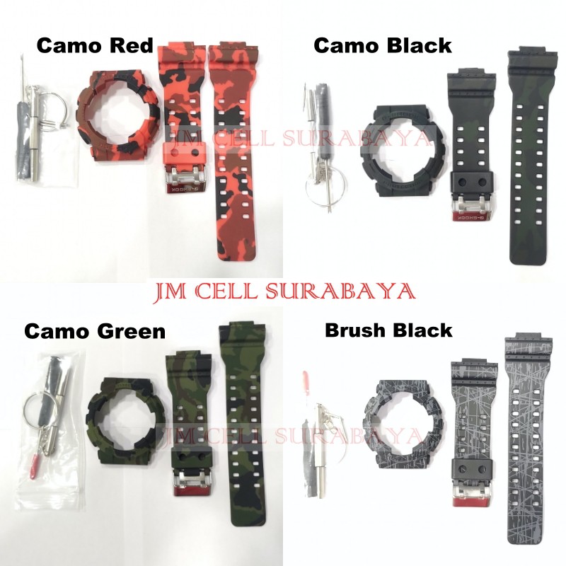 Tali Strap Case Camo Untuk Casio G Shock GA-100 GA-110 GD-120 GA100 GA110 GD120 GD100