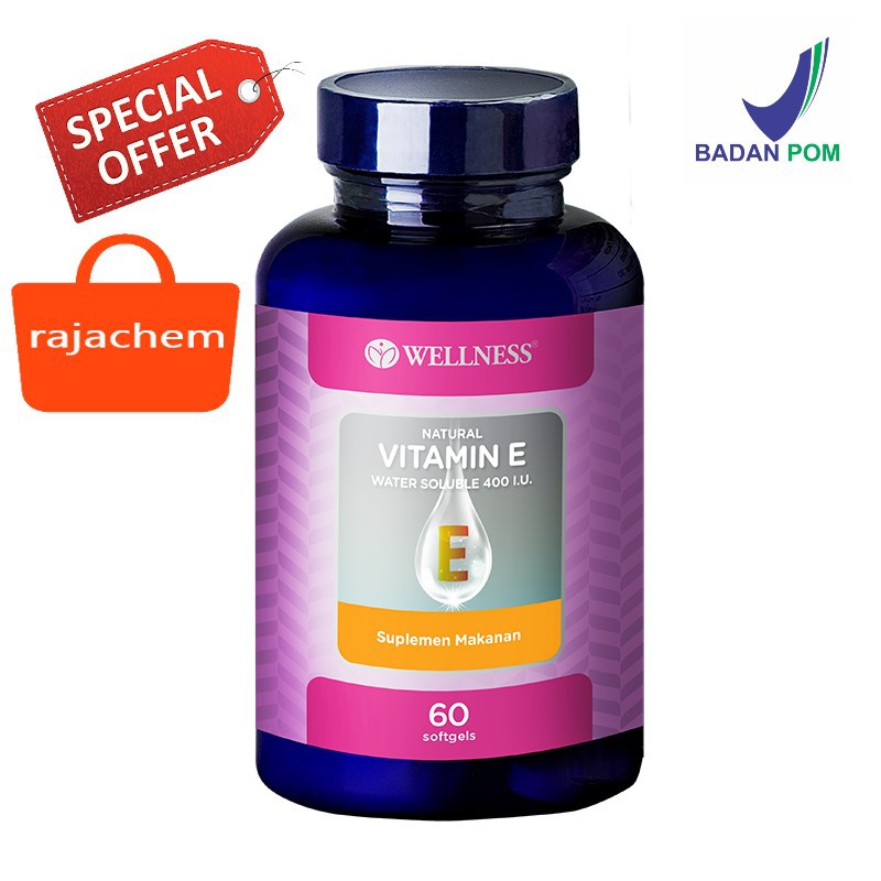 Wellness Vitamin E 400 IU Water Soluble isi 60 BPOM