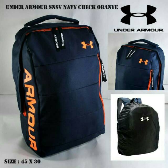 Tas Under Armour Snsv Pria Wanita Untuk Kuliah Kerja Jalan Jalan Travelling Warna Navy