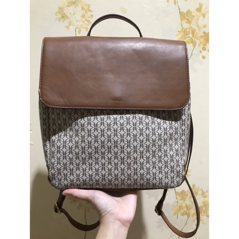 fossil backpack preloved