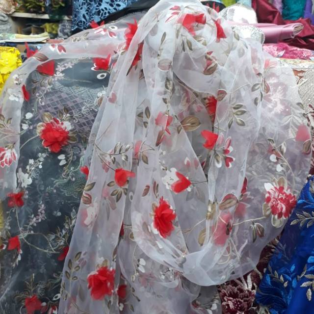 iHARGA TURUN LAGI PROMO2 AN Impor termurah bahan  organza  