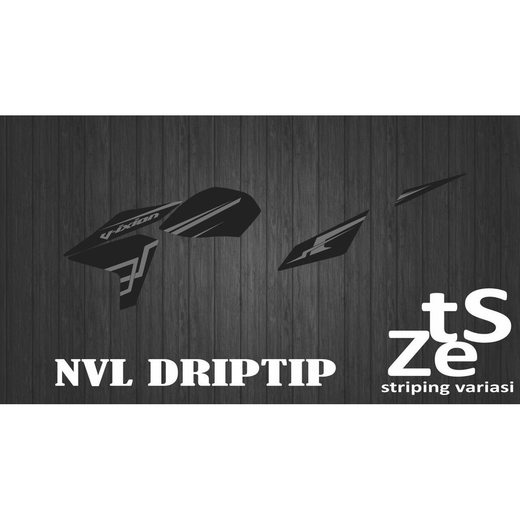 striping stiker decal New Vixion Lightning NVL Driptip
