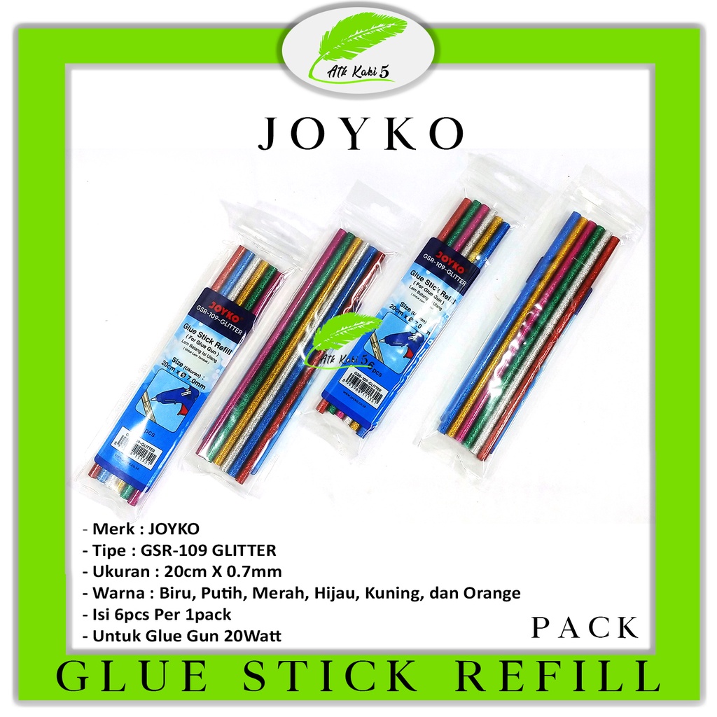 

JOYKO - Glue Stick Refill Motif GLitter GSR-109 - Pack