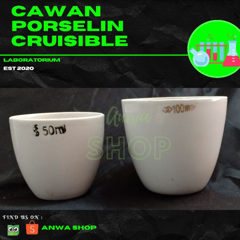 [MEDAN] CAWAN PORSELEN PORSELIN CRUISIBLE 25 ML 30 ML