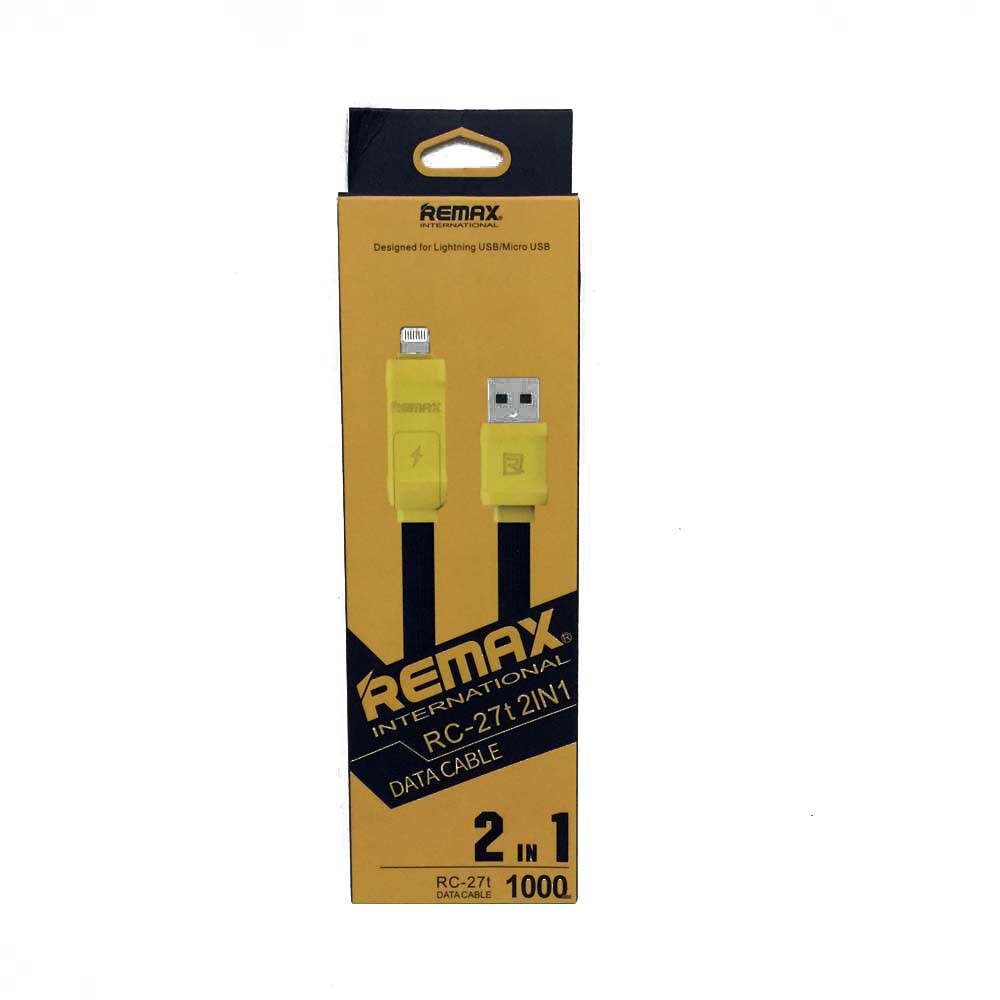 Original REMAX Cable Data 2 in 1 Kabel Data &amp; Charging RC-027t