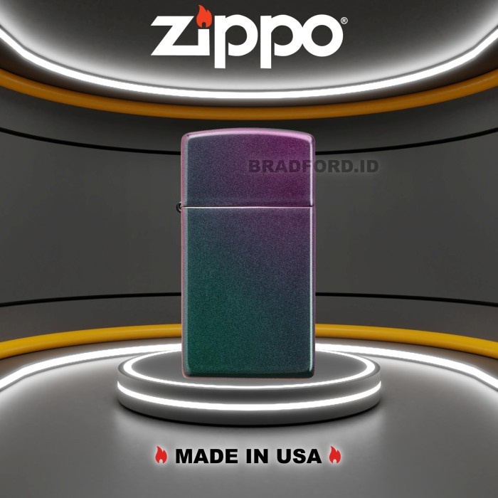 Korek Zippo Original Slim Iridescent 49267 Garansi Resmi Made In USA