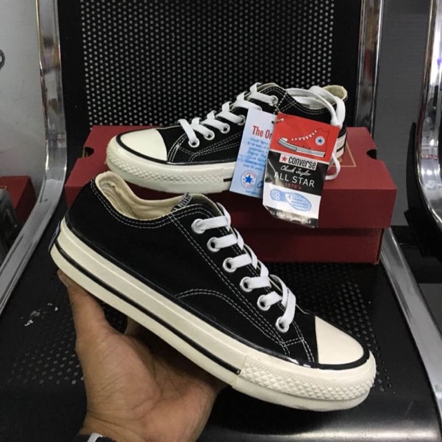 [BISA COD] Converse 70s Low Black White