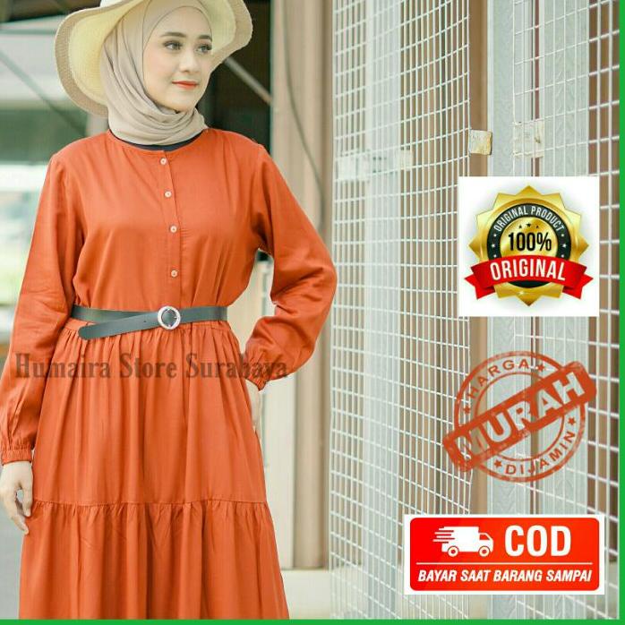 ✸ Homey Dress Polos Katun - Homey dress katun - Gamis polos katun by Humaira Store Surabaya ✽