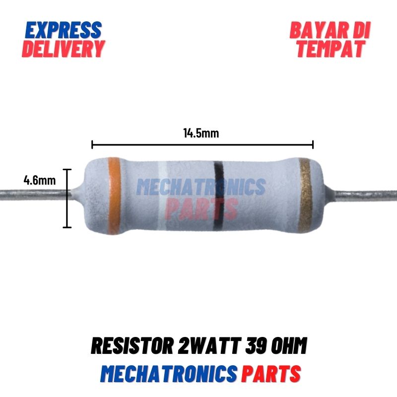 [PAS-9214] RESISTOR 2WATT 39OHM