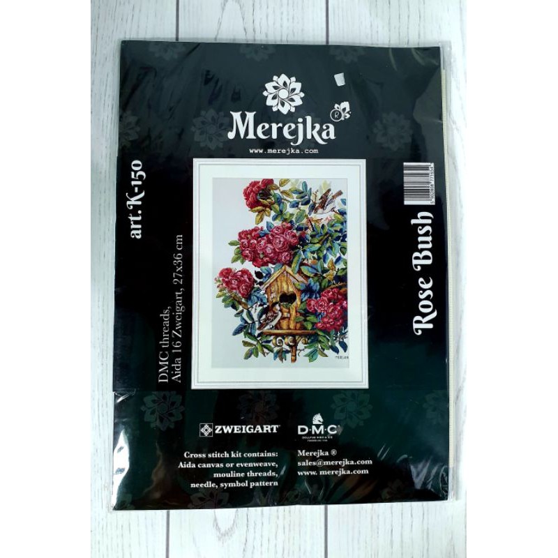 Paket/Kit Kristik Original Merejka "Rose Bush"