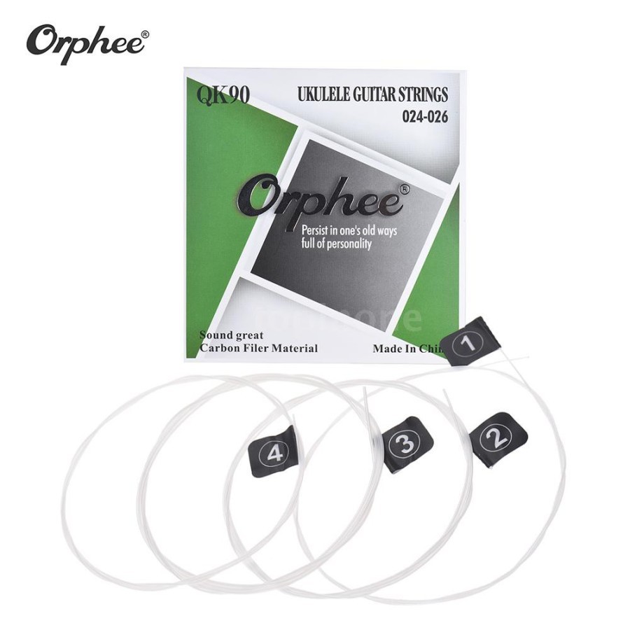 Orphee QK90 Ukulele Strings Tuning GCEA Senar Nylon Ukulele