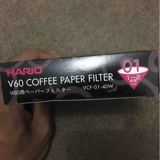 Hario Coffee Paper Filter bleach V60 1-2 Cup 40 Pcs / Kertas Penyaring Kopi