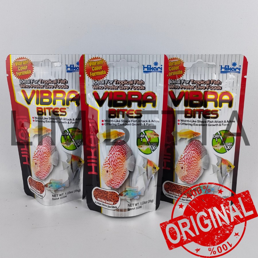 HIKARI VIBRA BITES 35 GRAM / MAKANAN DISCUS / MAKANAN CHICHLID