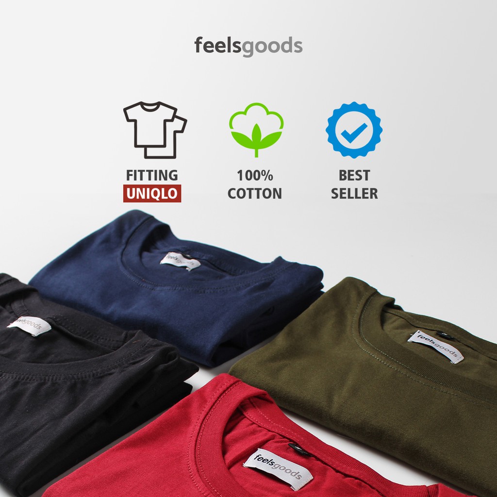Kaos Polos Cotton Combed 30s Knitto - Feelsgoods.co