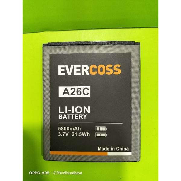 Baterai battery batrai batre Evercoss A26C original