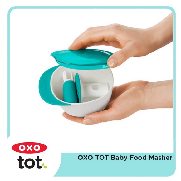 Oxo Tot Baby Food Masher Processor Fresh Alat MPASI Bayi Manual Blend Blender Fruit Vegetable Buah Proses