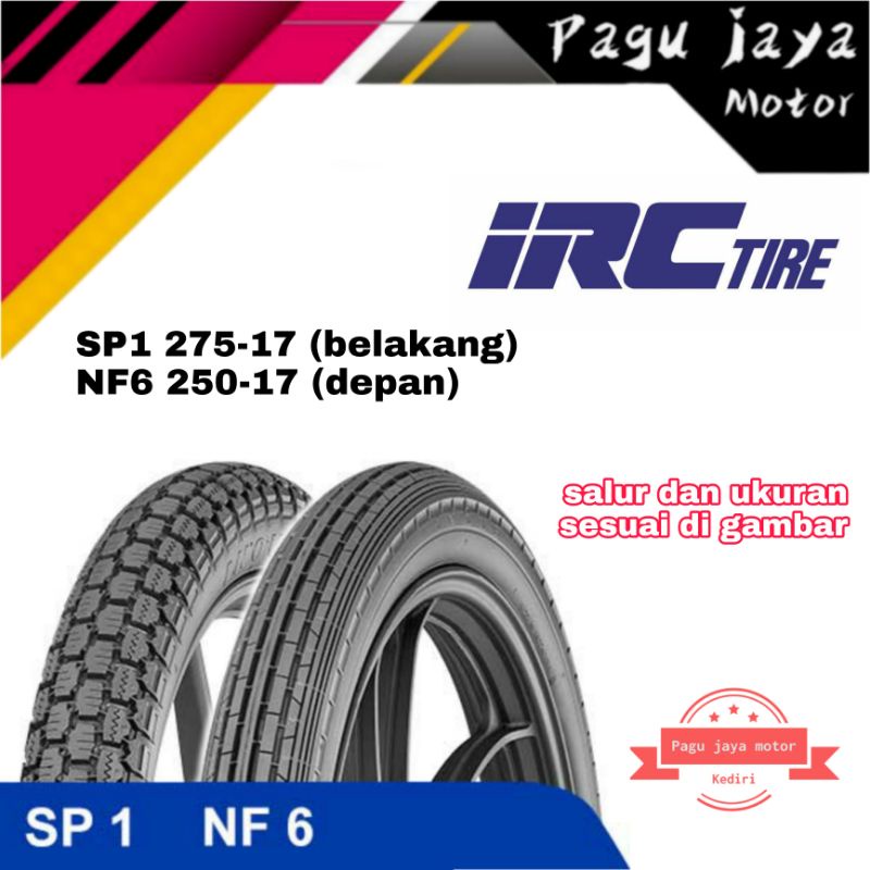 paket ban luar irc sp1 275 17 dan nf6 250 17 salur klasik classic model lama original irc