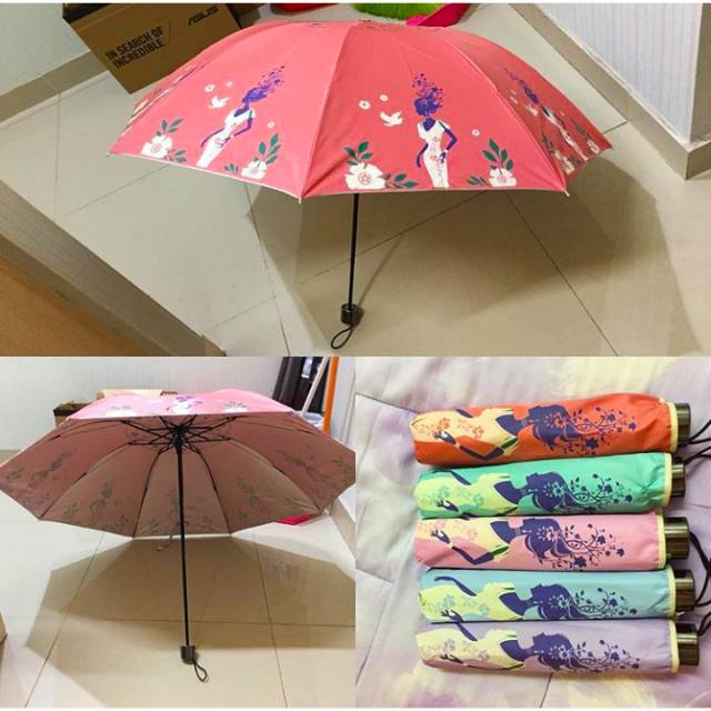 Payung Lipat Rosida Flower Girl