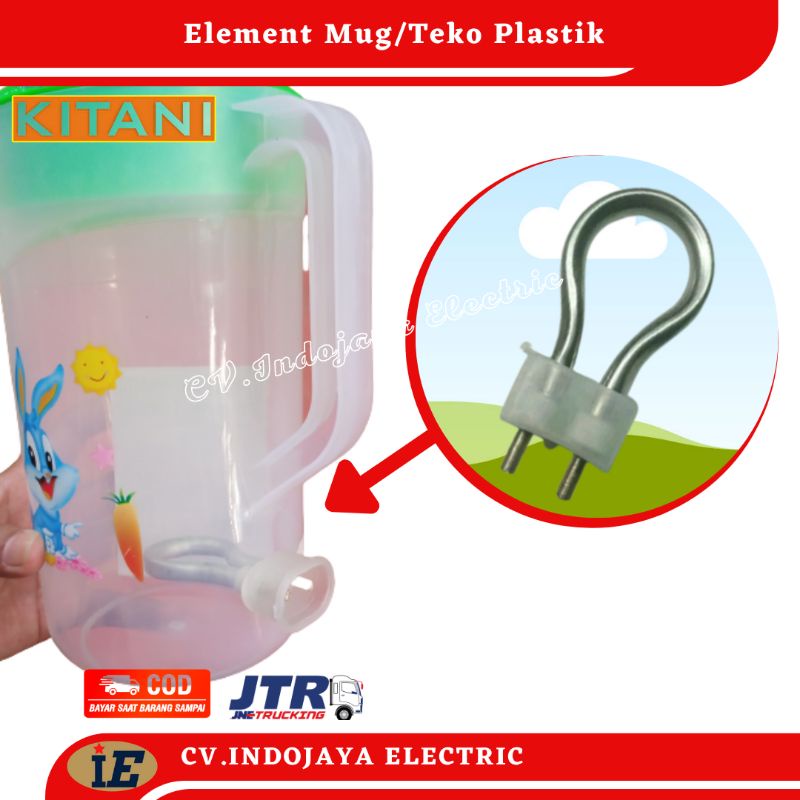 Element Mug/Teko Plastik Element Alumunium Element stenlis