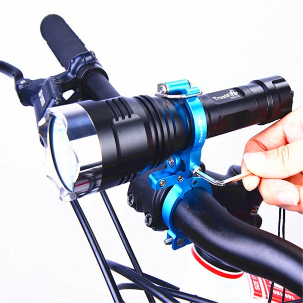 mount flashlight to bike