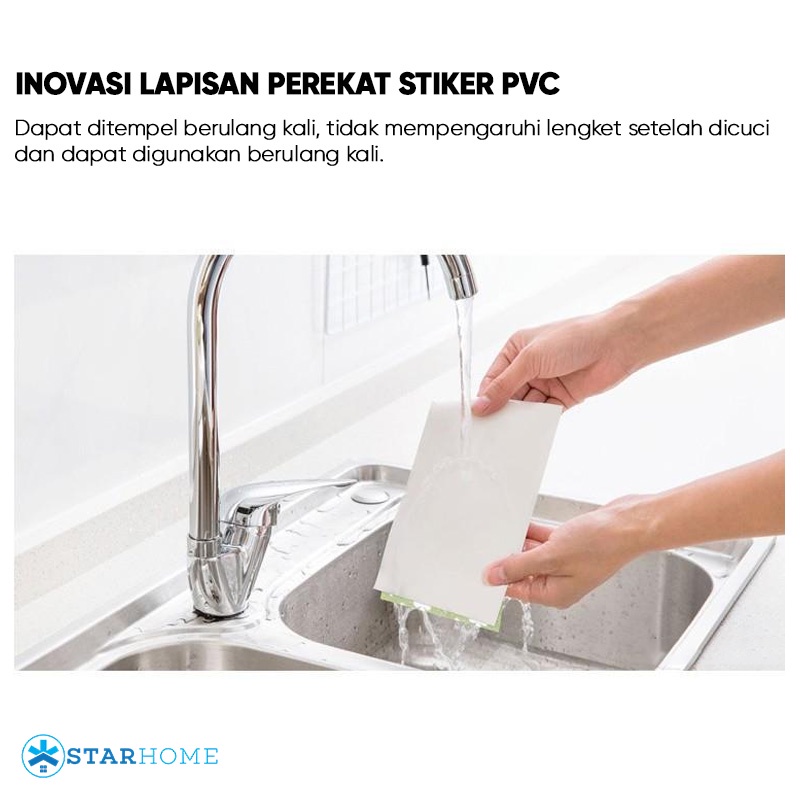 Tempelan Wastafel Anti Basah Stiker Kain Anti Air Stiker Penyerap Air Tempelan Dapur Alas Wastafel