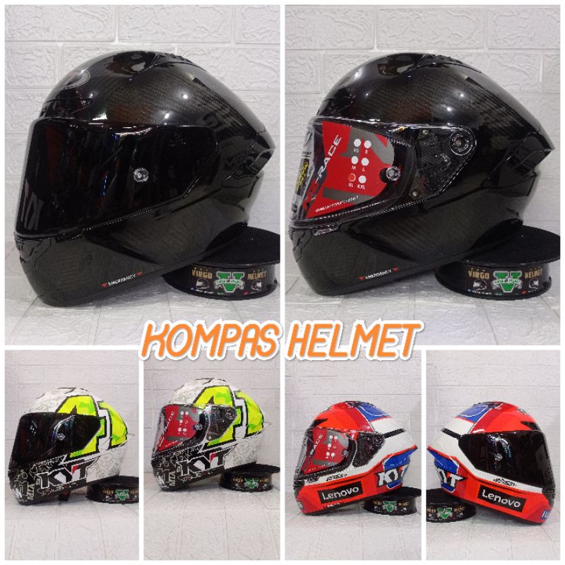 HELM KYT NZ RACE CARBON | ESPARGARO 2021 | PIRRO 2021 | SPESIAL LIMITED EDITION (WITH SPONSOR) DAPAT