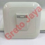 ( Panasonic ) Skakel Engkel Saklar Cetekan Lampu Hotel IB Tanam Single Tunggal Tembok Merk Panasonic