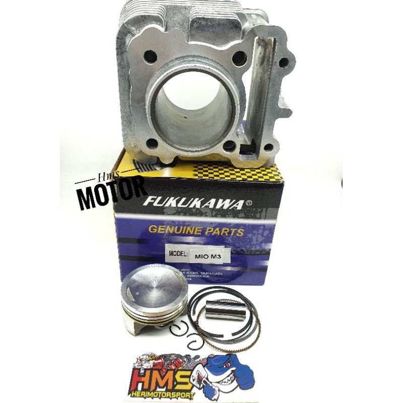 Blok Seher Boring Block Seher Cylinder Blok Mio m3 Fino 125 XRide 125 Mio Gt 125 Xride 125 YAMAHA 2PH Plus Piston Kit Sepaket