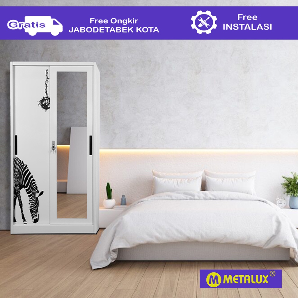 METALUX SOSA - Lemari Pakaian Sliding | Metal Sliding Wardrobe
