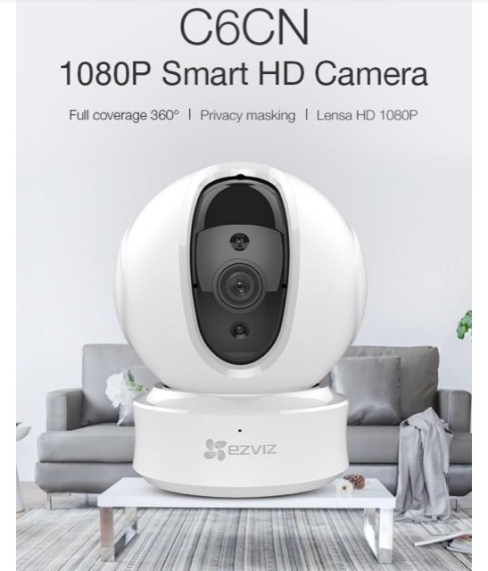 EZVIZ C6C Smart WiFi CCTV IP Camera 1080p DOME 340 Plus Degrees (ORIGINAL &amp; RESMI)