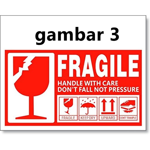 10pcs STIKER FRAGILE / STICKER BONTAX BARANG PECAH BELAH