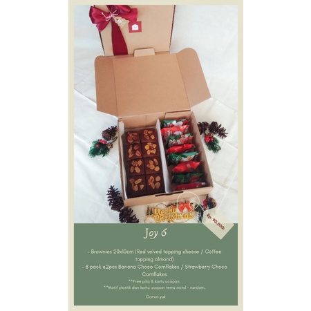 

Christmas Hampers "JOY 6" - Comot.yuk - Brownies + Choco Cornflakes