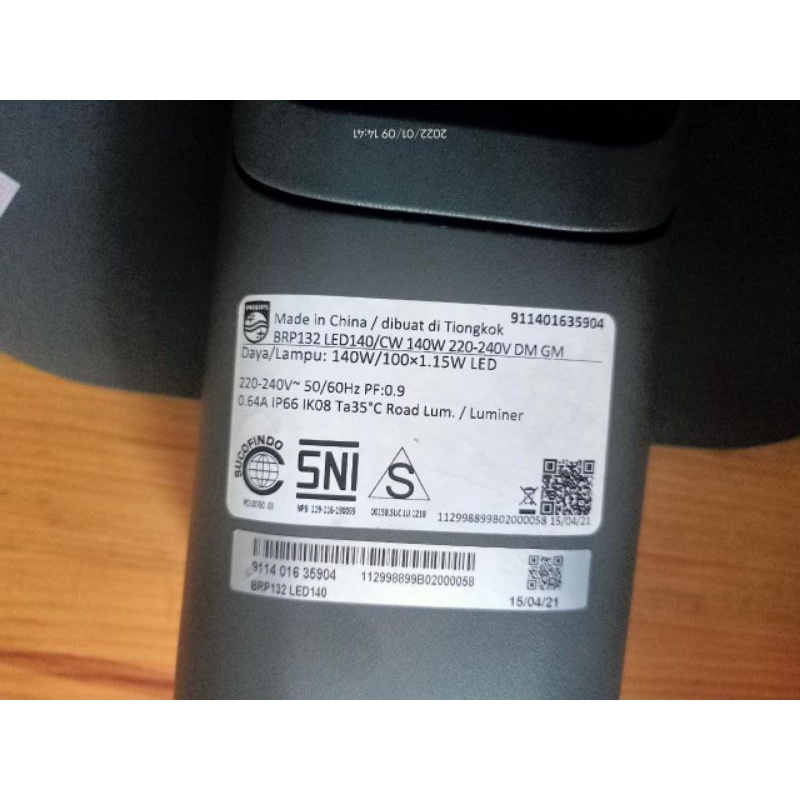 Lampu jalan led Philips 140 watt 140watt lampu pju Philips BRP132 140 watt 140w