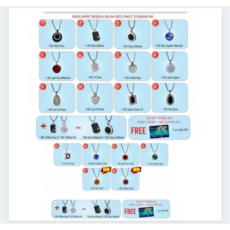 KK LIFORCE Hemat Dapet 3 Kalung| Original | Kalung Kesehatan | Anti Radiasi | KK INDONESIA
