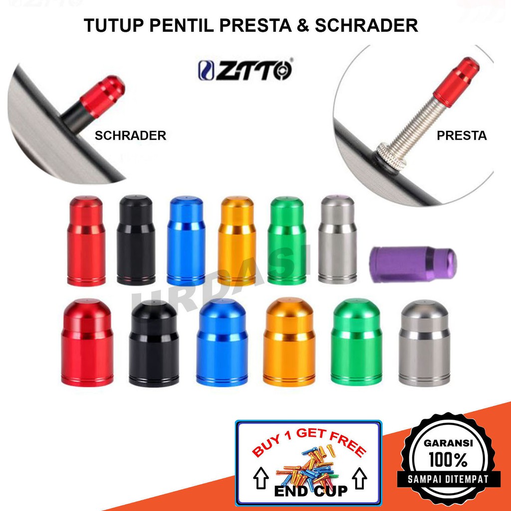Tutup Pentil Presta Kecil Ban Sepeda Lipat MTB Road Bike ZTTO Valve aluminium CNC